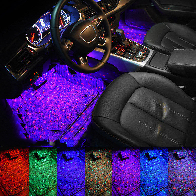 LUZ AMBIENTAL DE PIE USB ACTIVADA POR VOZ DE SIETE COLORES