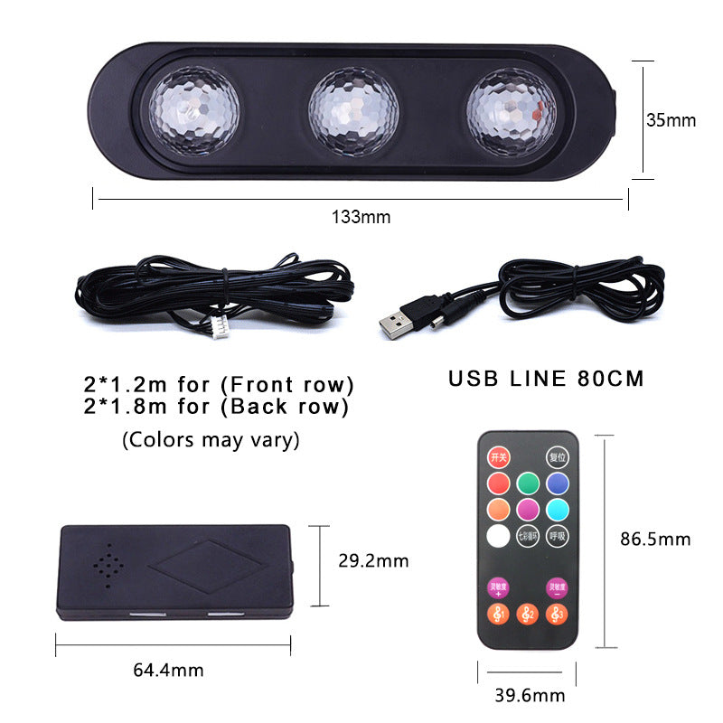 LUZ AMBIENTAL DE PIE USB ACTIVADA POR VOZ DE SIETE COLORES